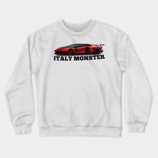 Lamborghini Aventador SVJ victor art Italy monster Crewneck Sweatshirt